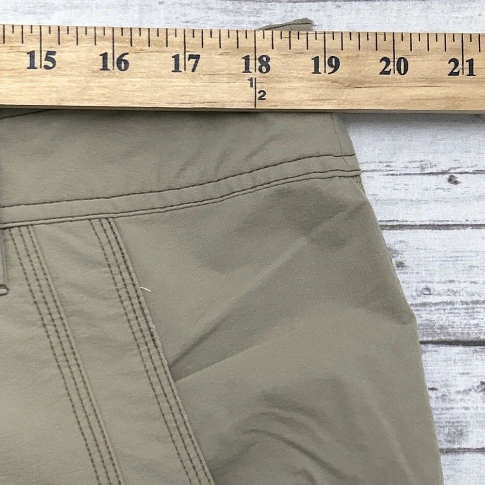 AFTCO Performance Cargo Fishing Shorts Men's Size 38 Khaki Nylon Stretch
